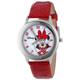 Disney Kids' W000914 "Tween Minnie Glitz" Stainless Steel Watch with Red Band