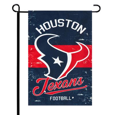 Houston Texans 12.5" x 18" Vintage Linen Garden Flag