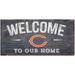 Chicago Bears 6" x 12" Welcome To Our Home Sign