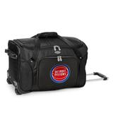 MOJO Black Detroit Pistons 22" 2-Wheeled Duffel Bag