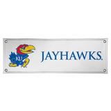 White Kansas Jayhawks 2' x 6' Vinyl Banner