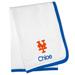 White New York Mets Personalized Baby Blanket