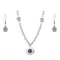 New York Mets Crystals from Swarovski Baseball Necklace & Earrings