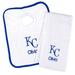 Newborn & Infant White Kansas City Royals Personalized Bib Burp Cloth Set