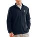 Men's Navy Creighton Bluejays Flat-Back Rib 1/4-Zip Pullover Sweater