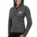 Women's Antigua Charcoal Tampa Bay Lightning Fortune 1/2-Zip Pullover Sweater