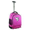 Pink West Virginia Mountaineers 19'' Premium Wheeled Backpack