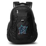 MOJO Black Miami Marlins 19'' Laptop Travel Backpack