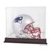 New England Patriots Super Bowl LI Champions Mahogany Helmet Logo Display Case