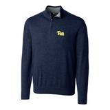 Men's Cutter & Buck Navy Pitt Panthers Big Tall Lakemont Half-Zip Jacket