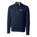 Men's Cutter & Buck Navy Ole Miss Rebels Big Tall Lakemont Half-Zip Jacket