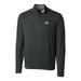 Men's Cutter & Buck Heather Charcoal Montana State Bobcats Big Tall Lakemont Half-Zip Jacket