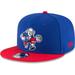 Men's New Era Royal/Red Philadelphia 76ers 2-Tone 9FIFTY Adjustable Snapback Hat