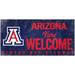 Arizona Wildcats 6" x 12" Fans Welcome Sign