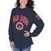 Women's Navy Ole Miss Rebels Edith Long Sleeve T-Shirt