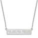 Women's Philadelphia Phillies Sterling Silver Small Bar Necklace