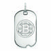 Women's Boston Bruins Sterling Silver Small Dog Tag