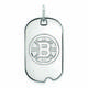 Women's Boston Bruins Sterling Silver Small Dog Tag