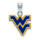 Women's West Virginia Mountaineers Sterling Silver Small Enamel Pendant