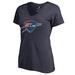 Women's Fanatics Branded Navy Oklahoma City Blue Primary Logo V-Neck T-Shirt