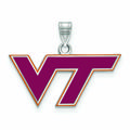 Women's Virginia Tech Hokies Sterling Silver Small Enamel Pendant