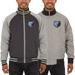 Men's JH Design Gray Memphis Grizzlies Reversible Track Jacket