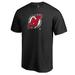 Men's Fanatics Branded Black New Jersey Devils Splatter Logo T-Shirt