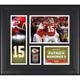 Patrick Mahomes II Kansas City Chiefs Framed 15" x 17" Player Collage with a Piece of Game-Used Football