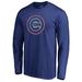 Men's Fanatics Branded Royal Chicago Cubs Static Logo Long Sleeve T-Shirt