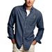 Men's Denim Michigan Tech Huskies Hudson Button-Down Long Sleeve Shirt