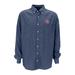 Men's Blue Houston Cougars Hudson Denium Button-Down Long Sleeve Shirt