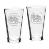 South Carolina Gamecocks Set of 2 Pub Mixing Glasses