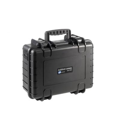 B&W International Type 4000 Black Outdoor Case With RPD Insert Black Medium 4000/B/RPD