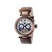 Heritor Ganzi Men's Watch Bronze Case Silver Dial HERHR3308