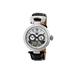 Heritor Automatic HR3301 Ganzi Mens Watch 44mm Black Strap Chrome Dial HERHR3301