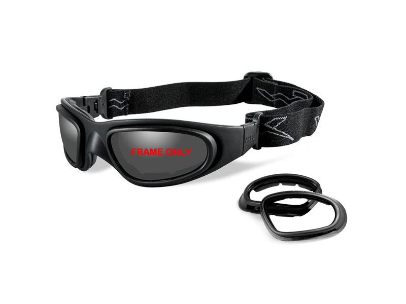 Wiley X SG-1 Replacement Parts - Matte Black Frame Only w/ accessories2 Pair Lens Gaskets No Lens SG-1FP2