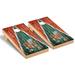 Miami Hurricanes 2' x 4' Weathered Triangle Cornhole Board Set