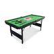 Gamesson Crucible Folding Snooker Table - 6' | Engineered Wood, Alloy Steel Frame | Green Felt Playing Surface | 184x93x82cm | Easy Setup & Portable | Ideal for Home & Clubs | Billiards & Pool