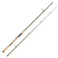 FLADEN Fishing VANTAGE PREDATOR Spinning Carbon Stylish fishing Rod with Cork Handle and LTS Guides - 2 Piece - for Boat and Shore (2.7m / 9ft - 100g cw) [12-57270S]