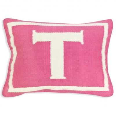 Jonathan Adler Junior Letter T Pillow in Pink