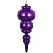 Vickerman 470244 - 14" Purple Matte Finial Christmas Tree Ornament (N150666DMV)