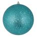 Vickerman 445518 - 6" Teal Sequin Ball Christmas Tree Ornament (4 pack) (N591542DQ)