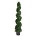 Vickerman 459829 - 5Ft Cedar Spiral On Pot (UV) (TP170560) Home Office Topiaries