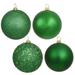 Vickerman 174319 - 2.4" Green 4 Assorted Finish Ball Christmas Tree Ornament (60 pack) (N596004A)