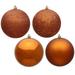 Vickerman 490778 - 3" Copper 4 Assorted Finish Ball Christmas Tree Ornament (32 pack) (N596888A)
