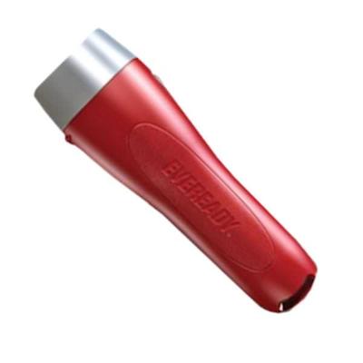 Eveready 12407 - Red & Silver LED Flashlight (Batteries Included) (EVGP25S 2D LED flashlight)