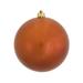 Vickerman 394366 - 8" Burnished Orange Candy Ball Christmas Tree Ornament (N592018DCV)
