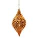 Vickerman 476574 - 6" Burnished Orange Shiny Diamond Drop Christmas Tree Ornament (4 pack) (N174918D)