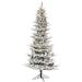 Vickerman 498330 - 12' x 70" Artificial Flocked Kiana Pine 3400 Warm White LED Lights Christmas Tree (K173291LED)