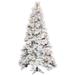 Vickerman 497364 - 6.5' x 42" Artificial Flocked Atka Pine Tree 850 Warm White LED Lights Christmas Tree (K171166LED)